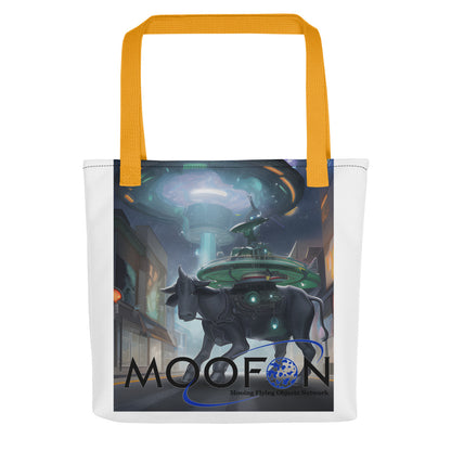 MOOFON - Mooing Flying Object Network Tote bag