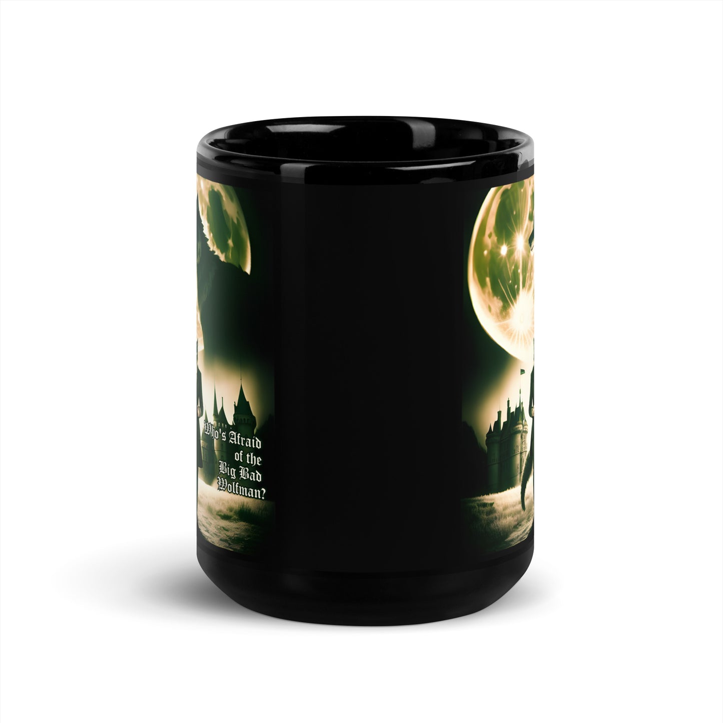 Big Bad Wolfman Black Glossy Mug