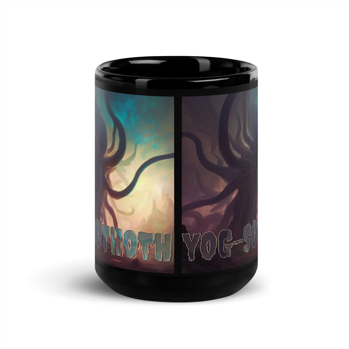 Yog-Sothoth Ancient Eldritch Horror Black Glossy Mug