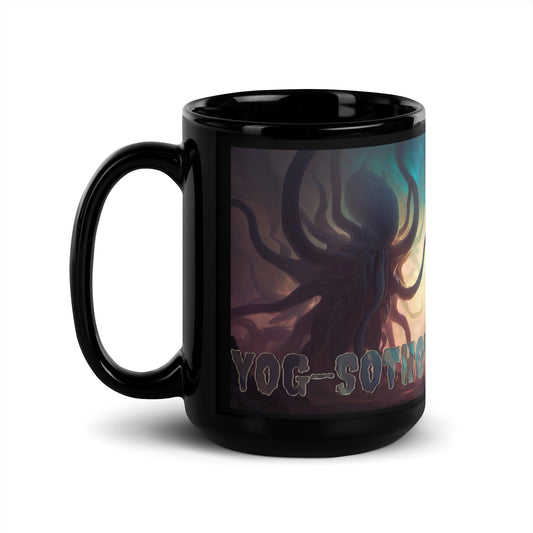 Yog-Sothoth Ancient Eldritch Horror Black Glossy Mug