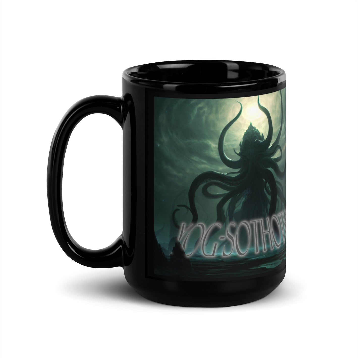 Yog-Sothoth Cosmic Eldritch Horror Black Glossy Mug