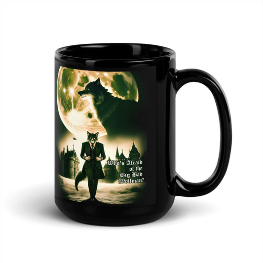 Big Bad Wolfman Black Glossy Mug