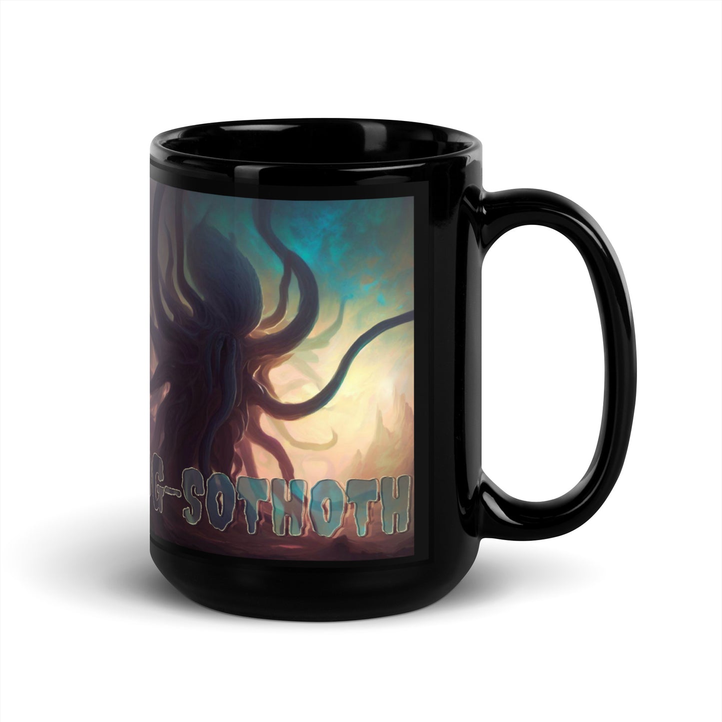 Yog-Sothoth Ancient Eldritch Horror Black Glossy Mug