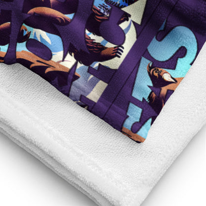 Sasquatch Snowy Anime Towel