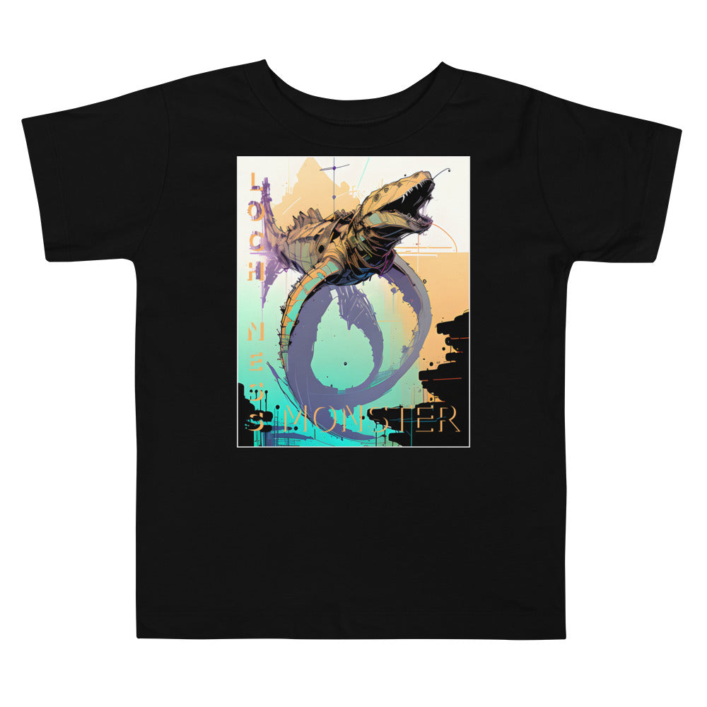 Loch Ness Monster Inkpunk Toddler Short Sleeve Tee