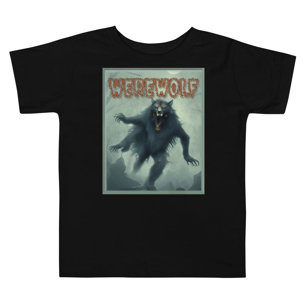 Werewolf Misty Graveyard Toddler Short Sleeve Tee