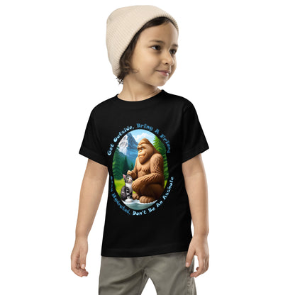 Get Outside, Bring A Friend, Stay Hydrated, Don't Be An Asshole Toddler Short Sleeve Tee