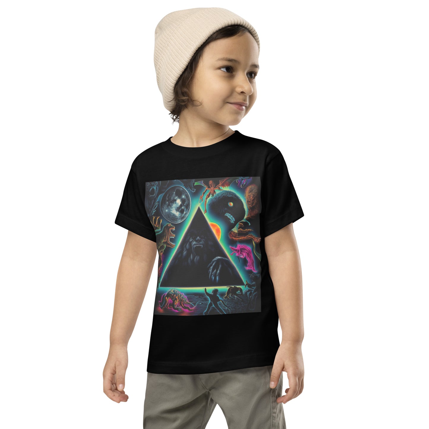 Black Gate Pyramid of Cryptids Toddler Short Sleeve Tee