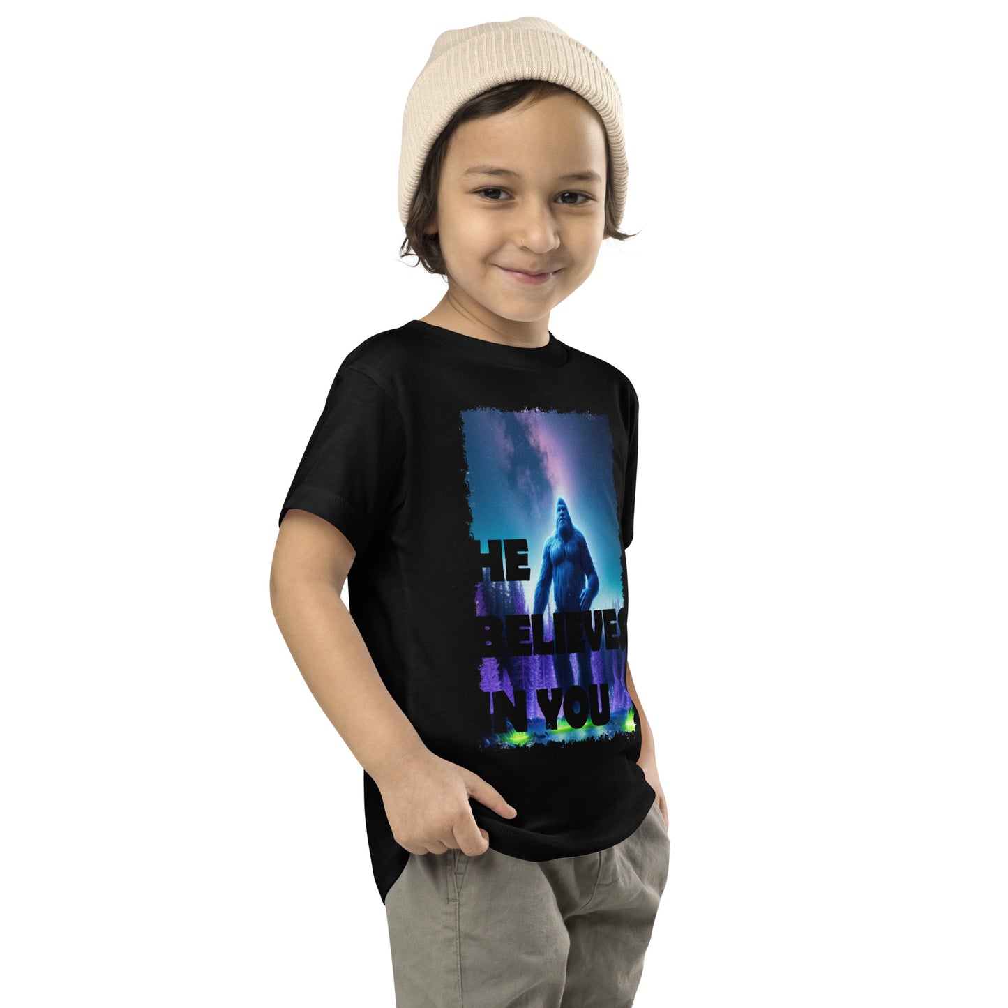 He Believes In You Toddler Short Sleeve Tee