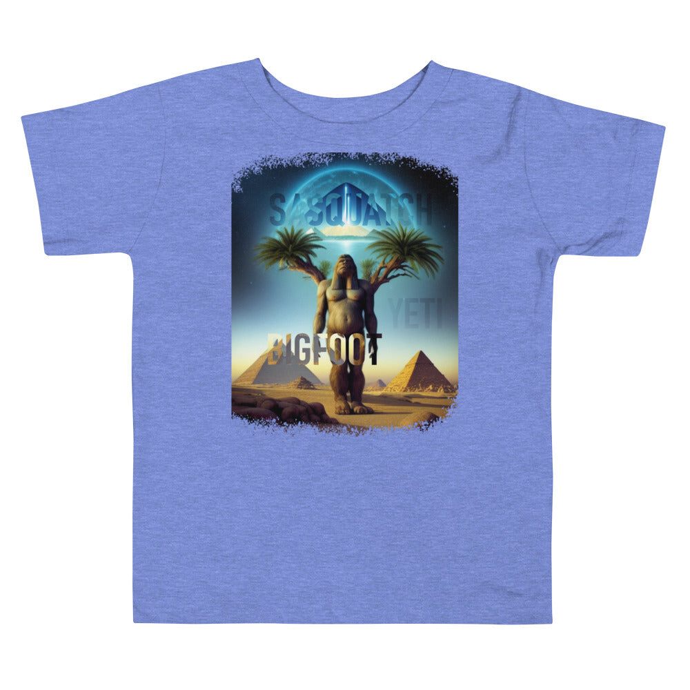 Sasquatch Yeti Bigfoot Pyramid Toddler Short Sleeve Tee