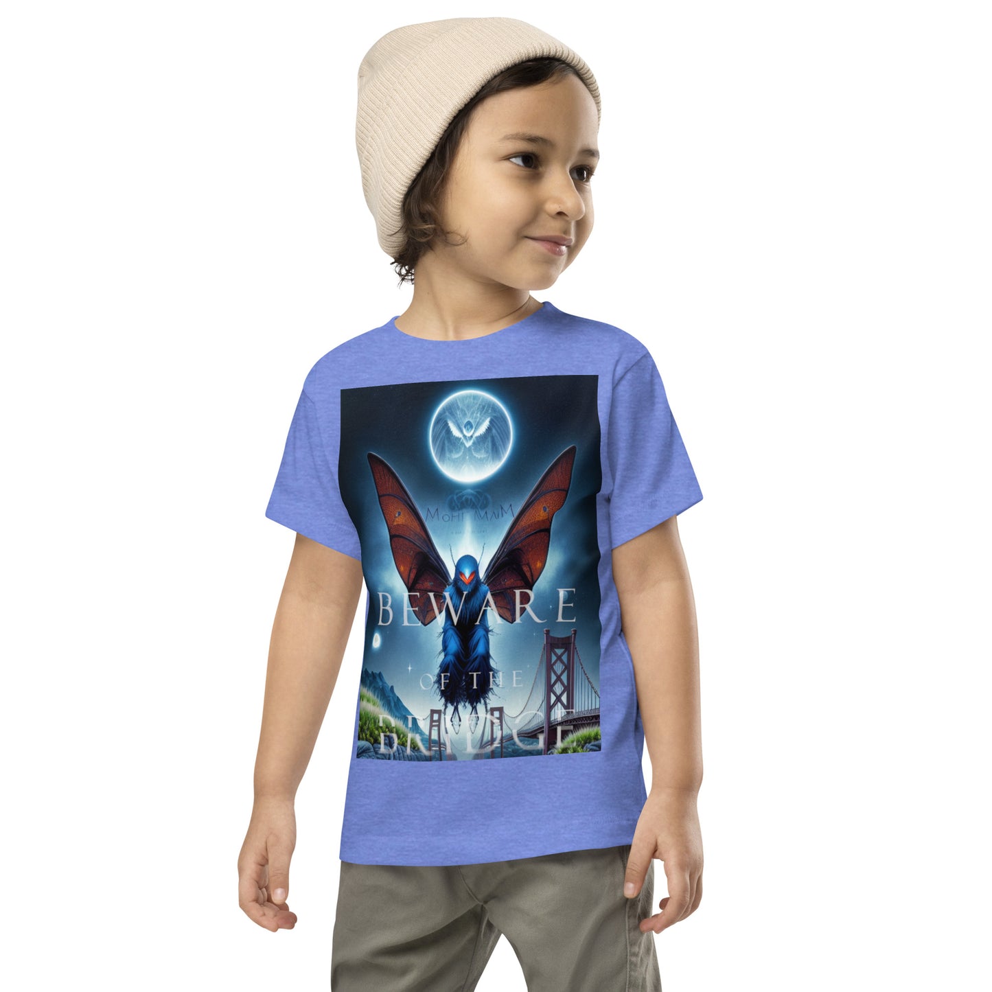 Beware of the Bridge Mothman Encounter Toddler Short Sleeve Tee