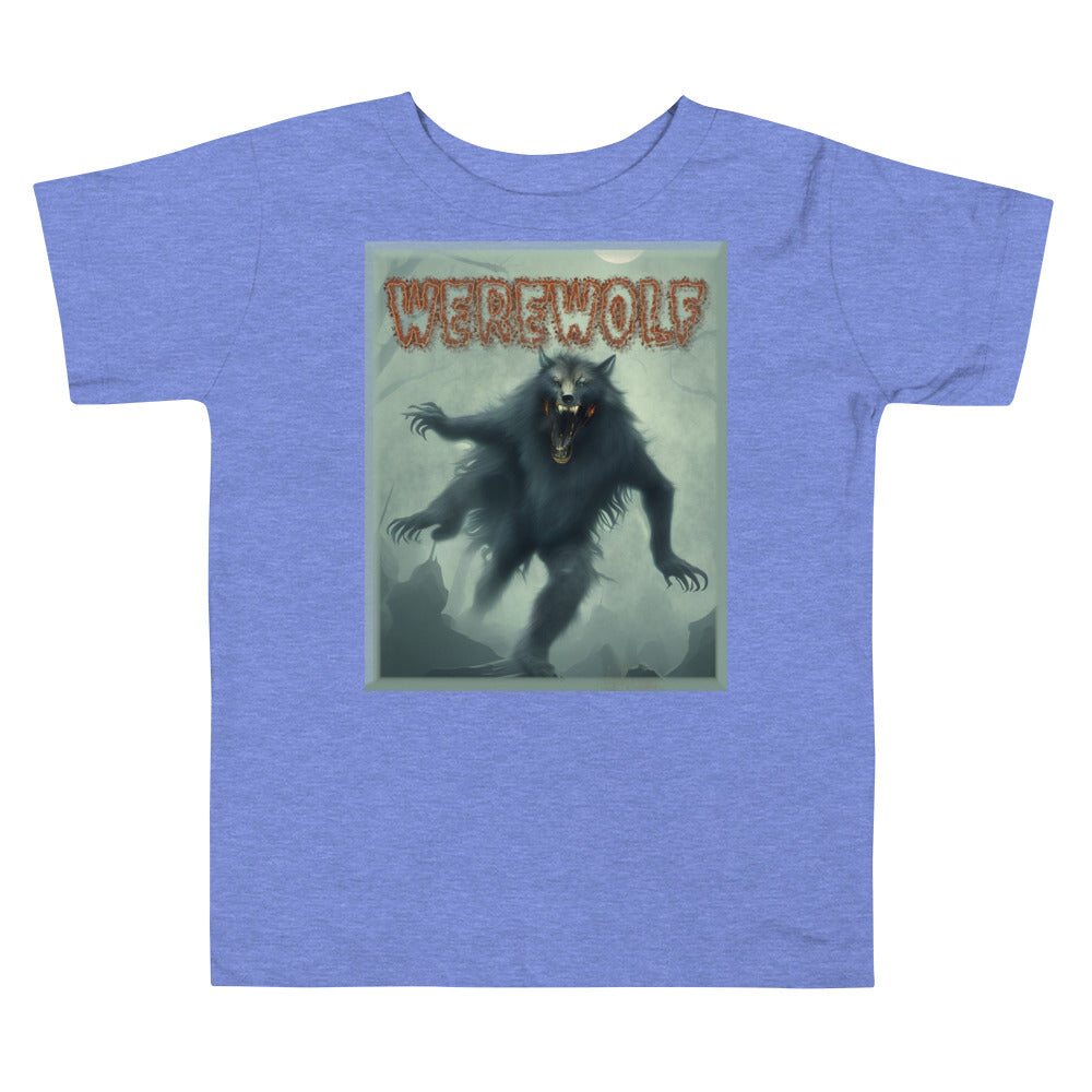 Werewolf Misty Graveyard Toddler Short Sleeve Tee