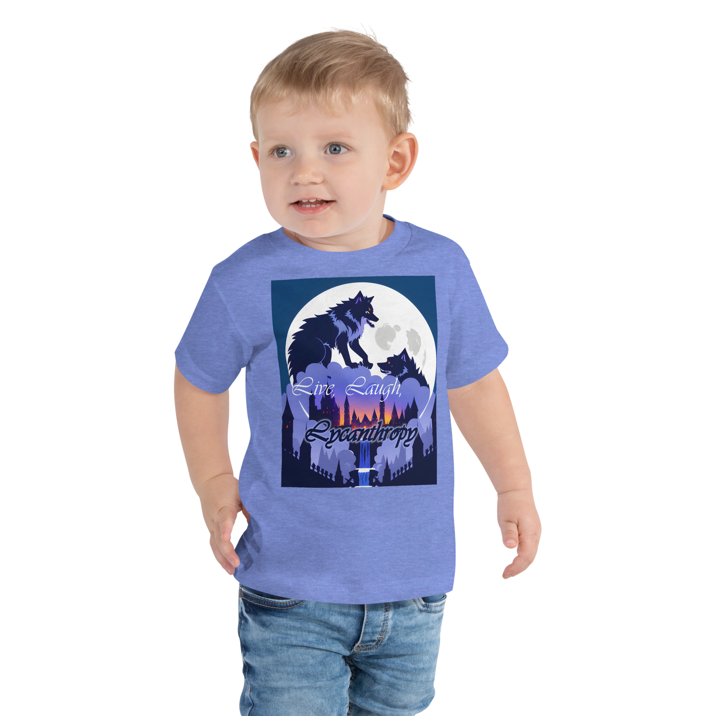 Live, Laugh, Lycanthropy Toddler Short Sleeve Tee