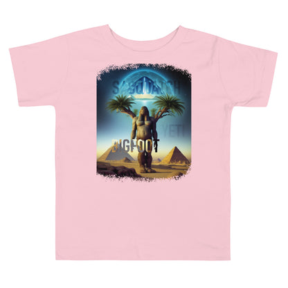 Sasquatch Yeti Bigfoot Pyramid Toddler Short Sleeve Tee