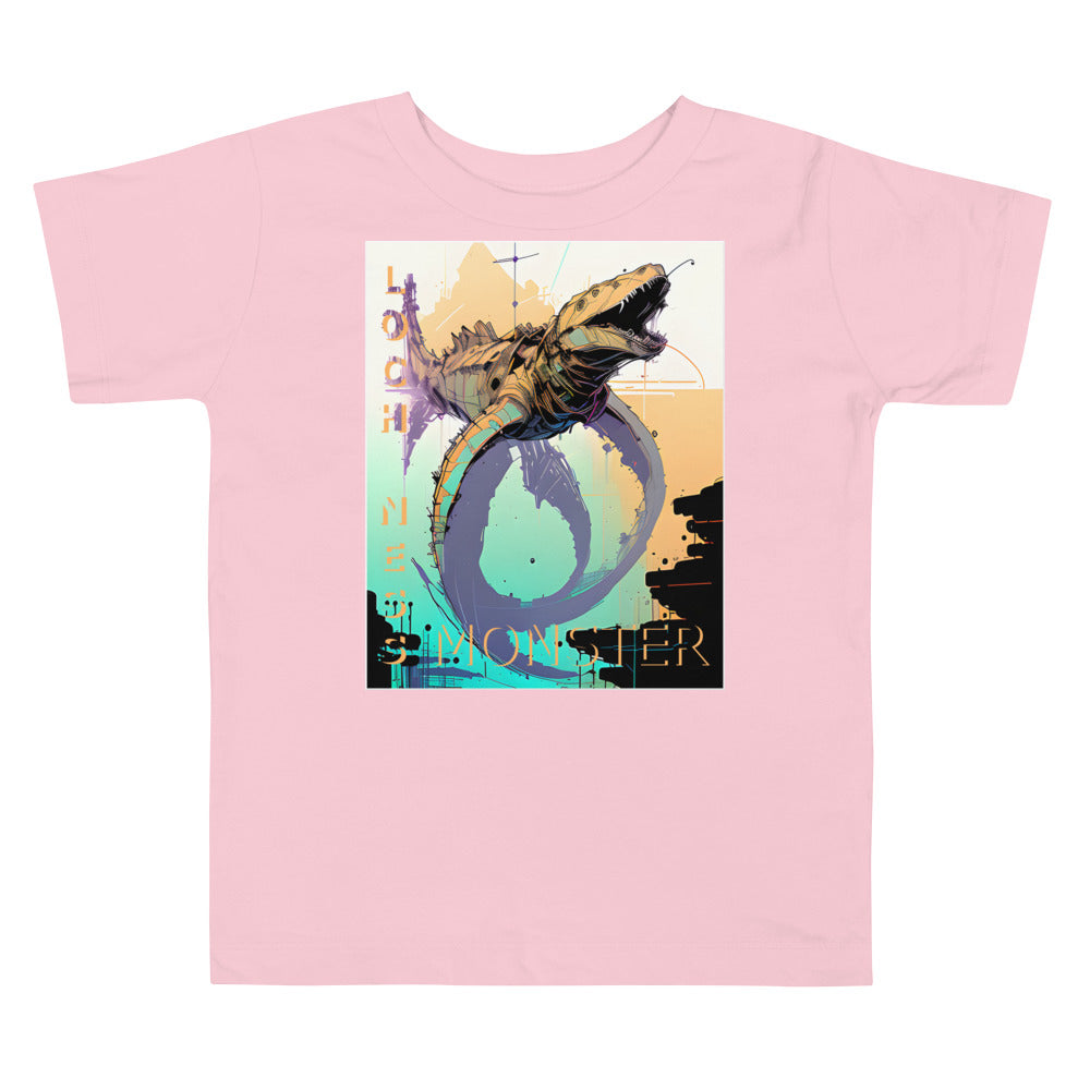 Loch Ness Monster Inkpunk Toddler Short Sleeve Tee