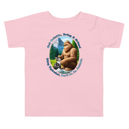 Get Outside, Bring A Friend, Stay Hydrated, Don't Be An Asshole Toddler Short Sleeve Tee