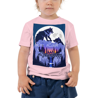 Live, Laugh, Lycanthropy Toddler Short Sleeve Tee