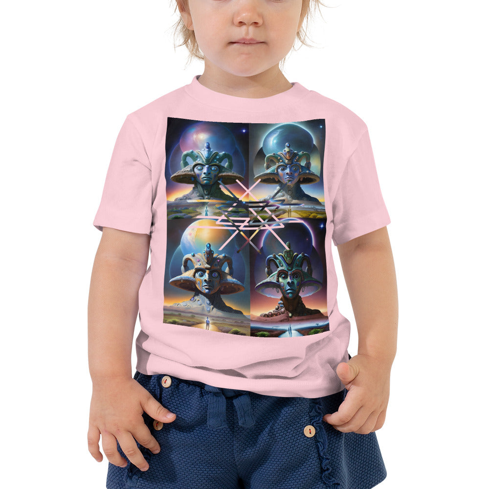 Ancient Extraterrestrial Geometry Toddler Short Sleeve Tee