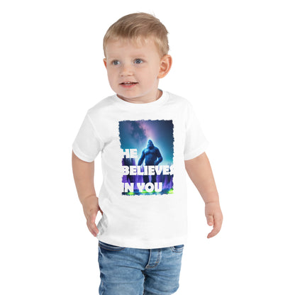 He Believes In You Toddler Short Sleeve Tee