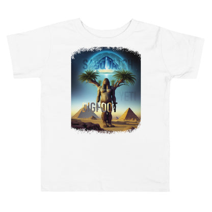 Sasquatch Yeti Bigfoot Pyramid Toddler Short Sleeve Tee