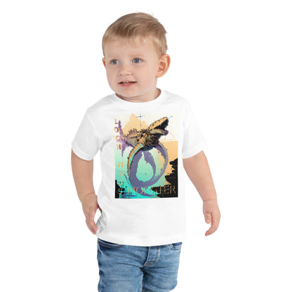 Loch Ness Monster Inkpunk Toddler Short Sleeve Tee