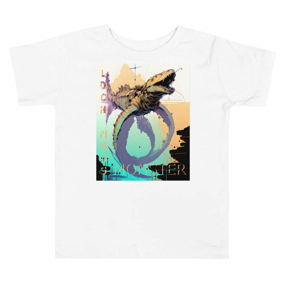 Loch Ness Monster Inkpunk Toddler Short Sleeve Tee