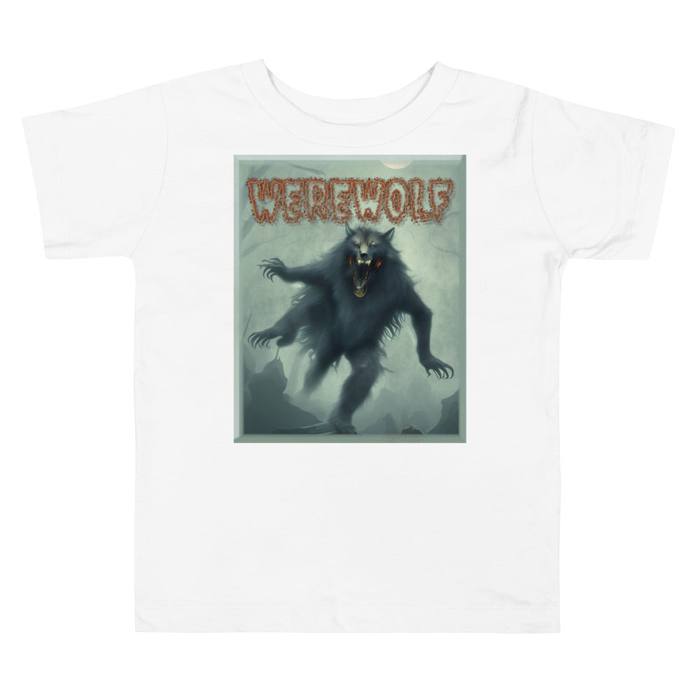 Werewolf Misty Graveyard Toddler Short Sleeve Tee