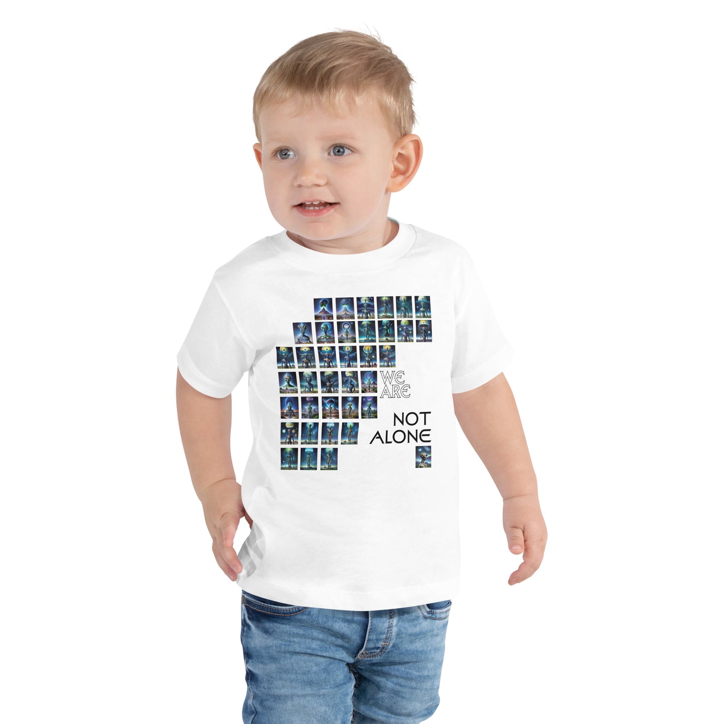 We Are Not Alone Toddler Short Sleeve Tee