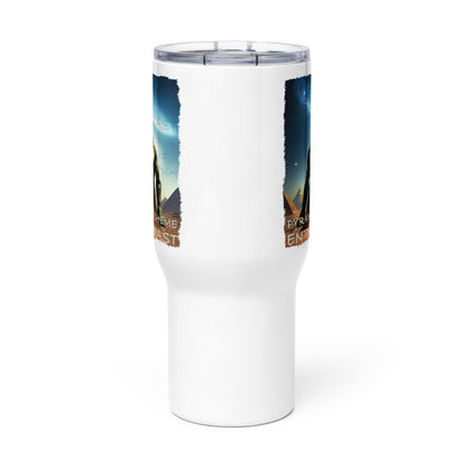 Pyramid Scheme Enthusiast Sasquatch Travel mug with a handle