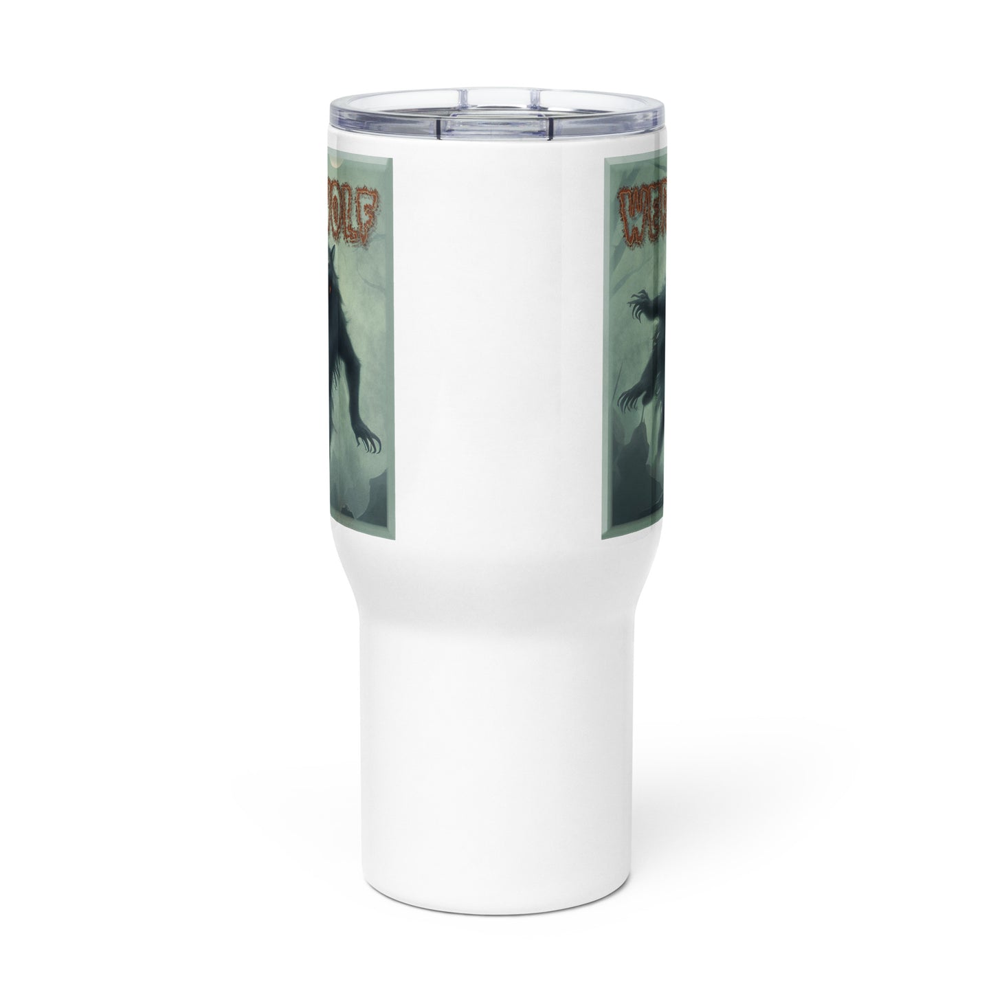 Werewolf Misty Graveyard Travel mug with a handle