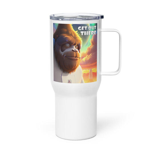 Get Out There Travel mug with a handle