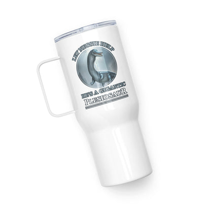 Let Nessie Help Travel mug with a handle