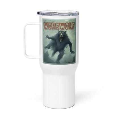 Werewolf Misty Graveyard Travel mug with a handle