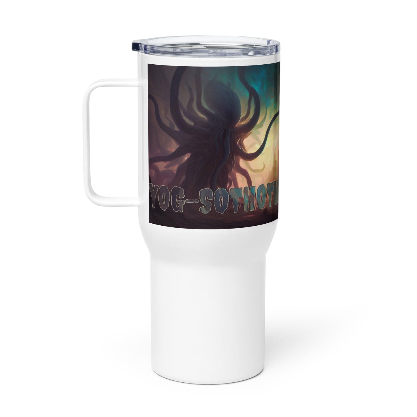 Yog-Sothoth Ancient Eldritch Horror Travel mug with a handle