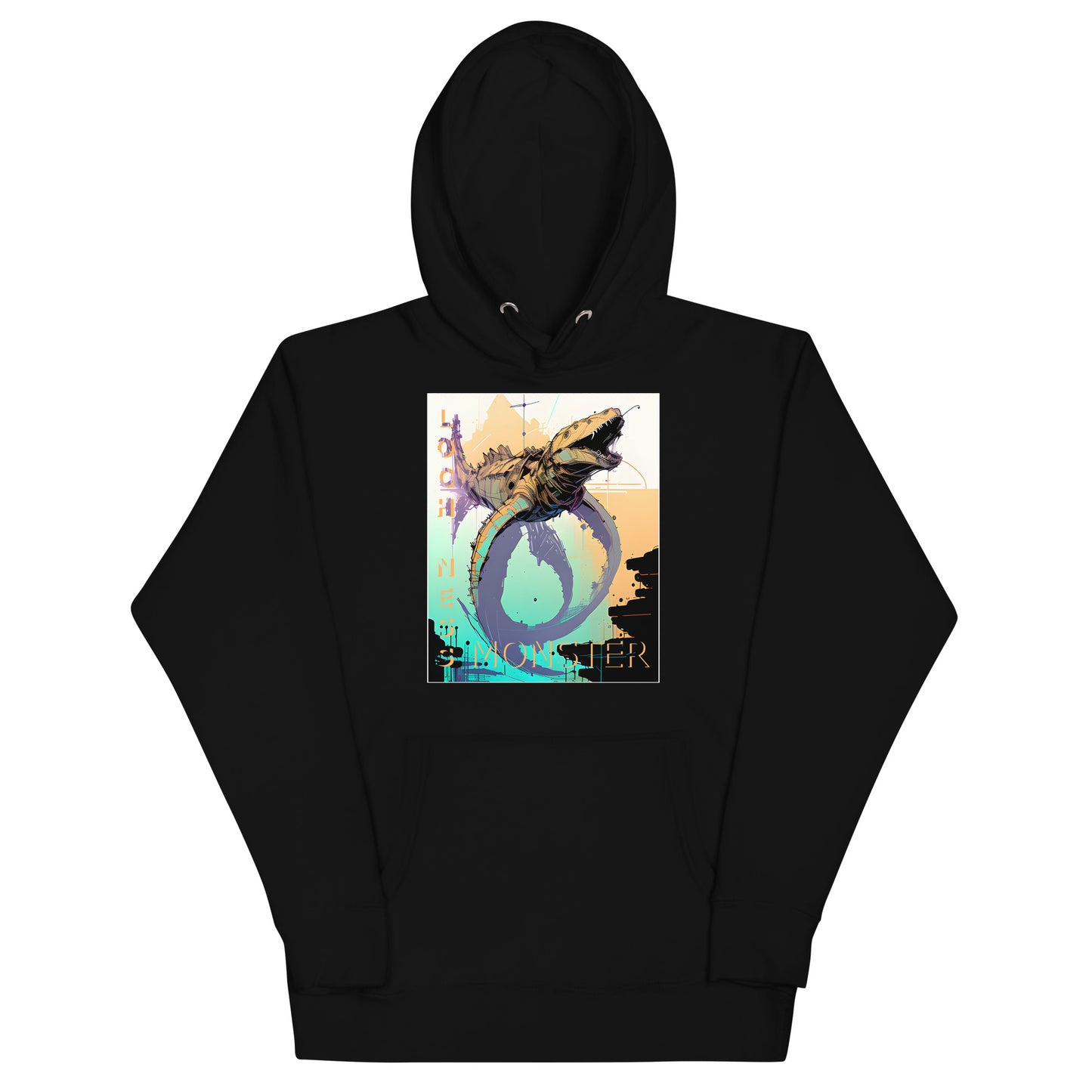 Loch Ness Monster Inkpunk Unisex Hoodie