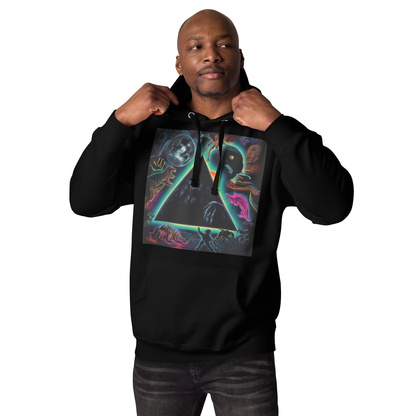 Black Gate Pyramid of Cryptids Unisex Hoodie