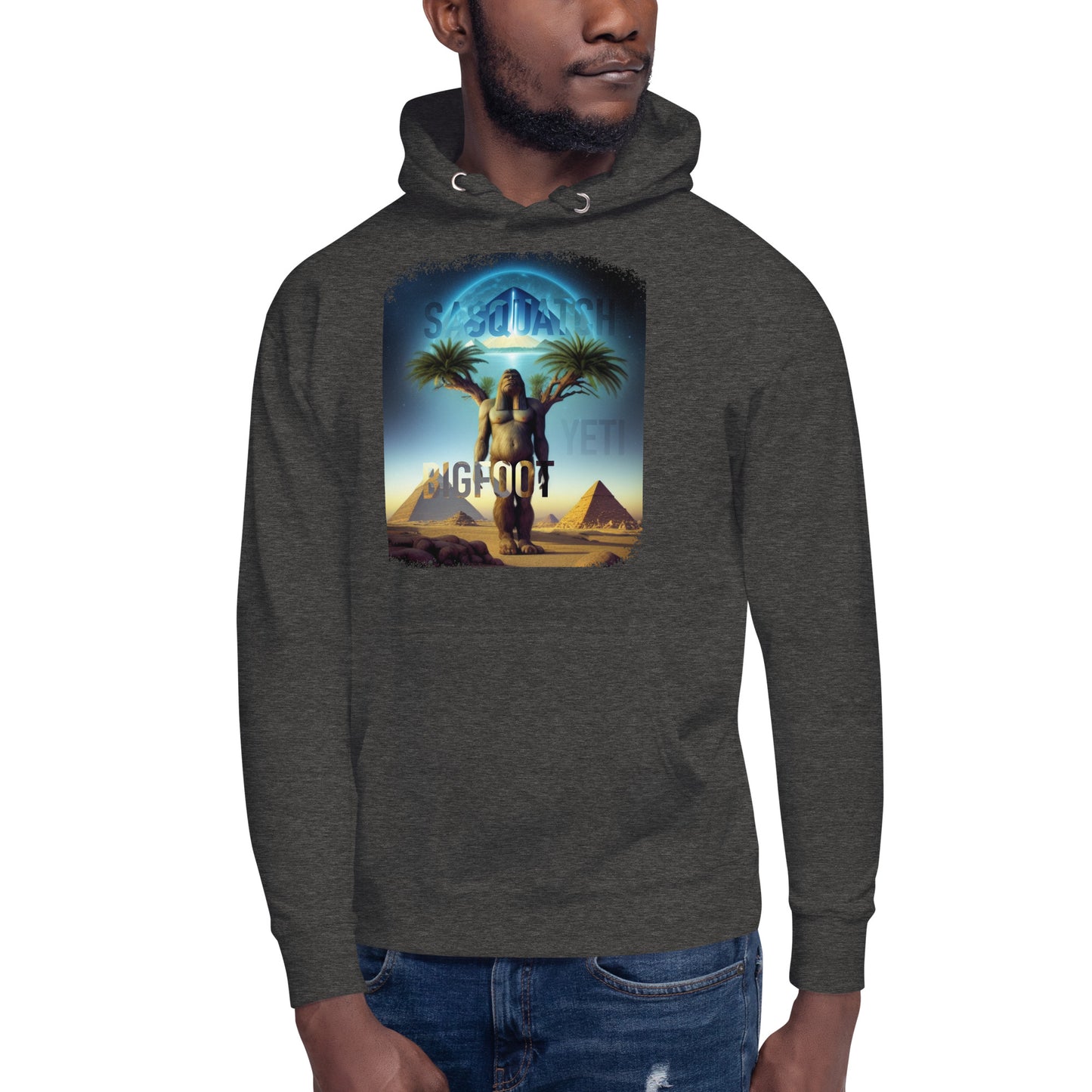 Sasquatch Yeti Bigfoot Pyramid Unisex Hoodie