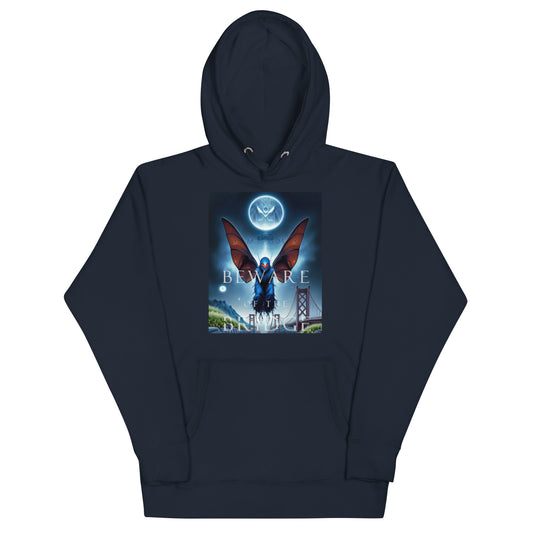 Beware of the Bridge Mothman Encounter Unisex Hoodie