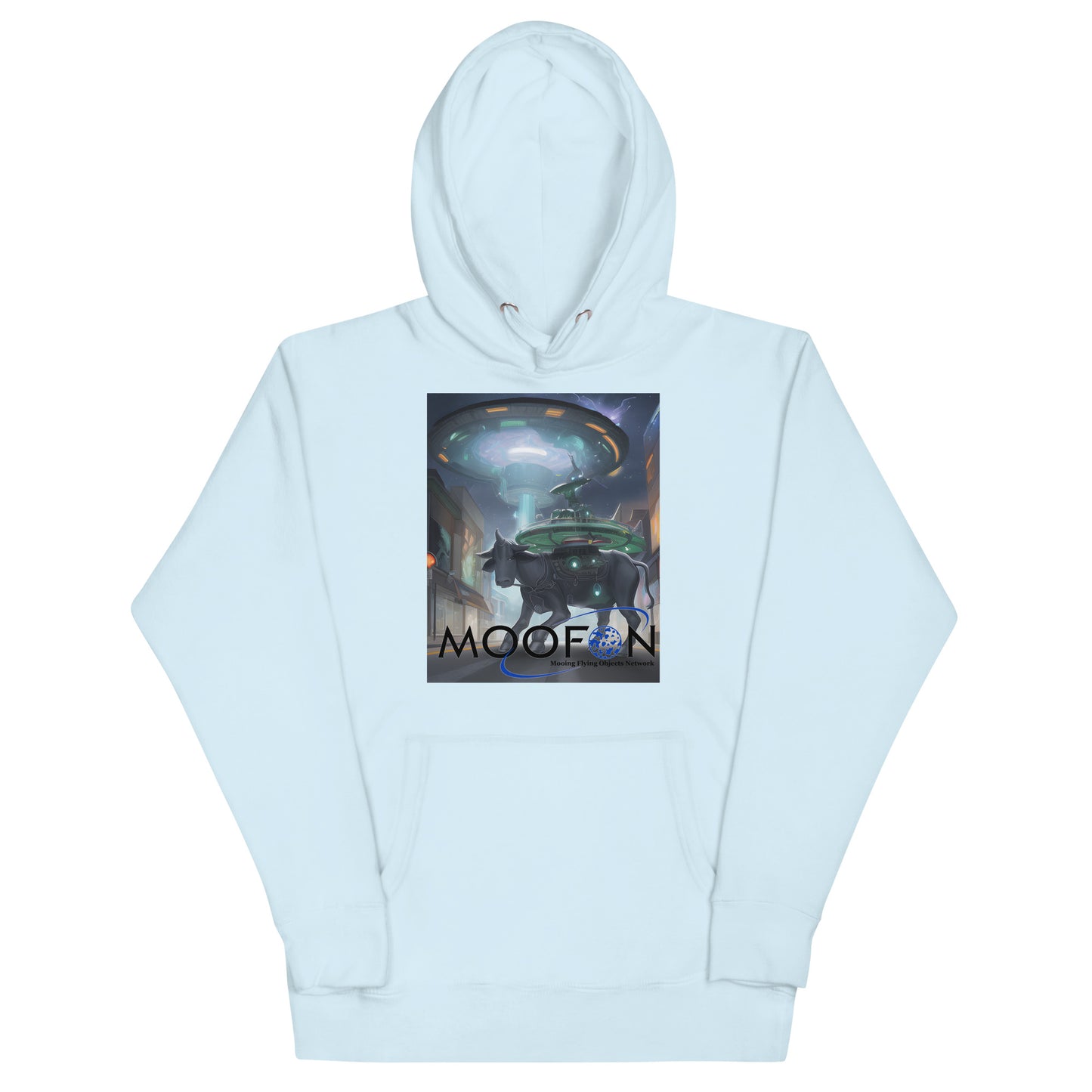 MOOFON - Mooing Flying Object Network Unisex Hoodie