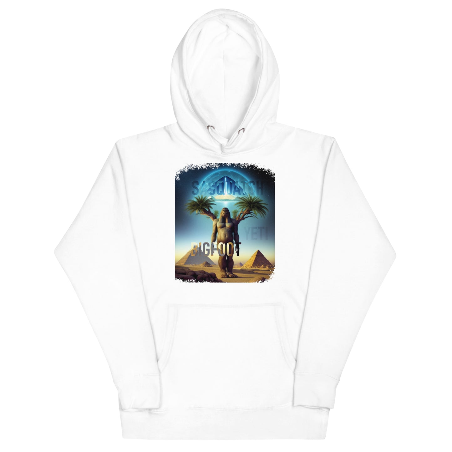 Sasquatch Yeti Bigfoot Pyramid Unisex Hoodie