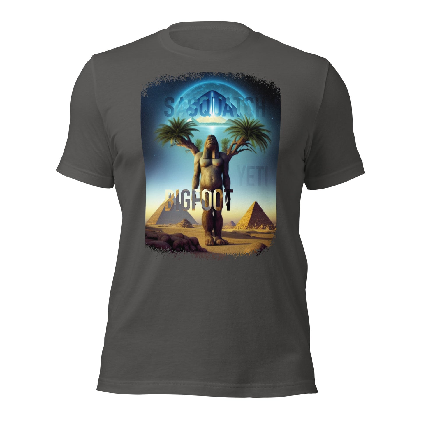 Sasquatch Yeti Bigfoot Pyramid Unisex t-shirt