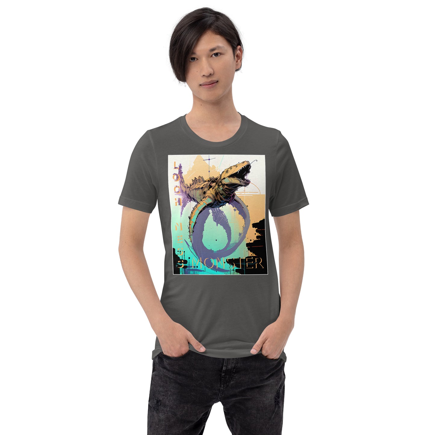 Loch Ness Monster Inkpunk Unisex t-shirt