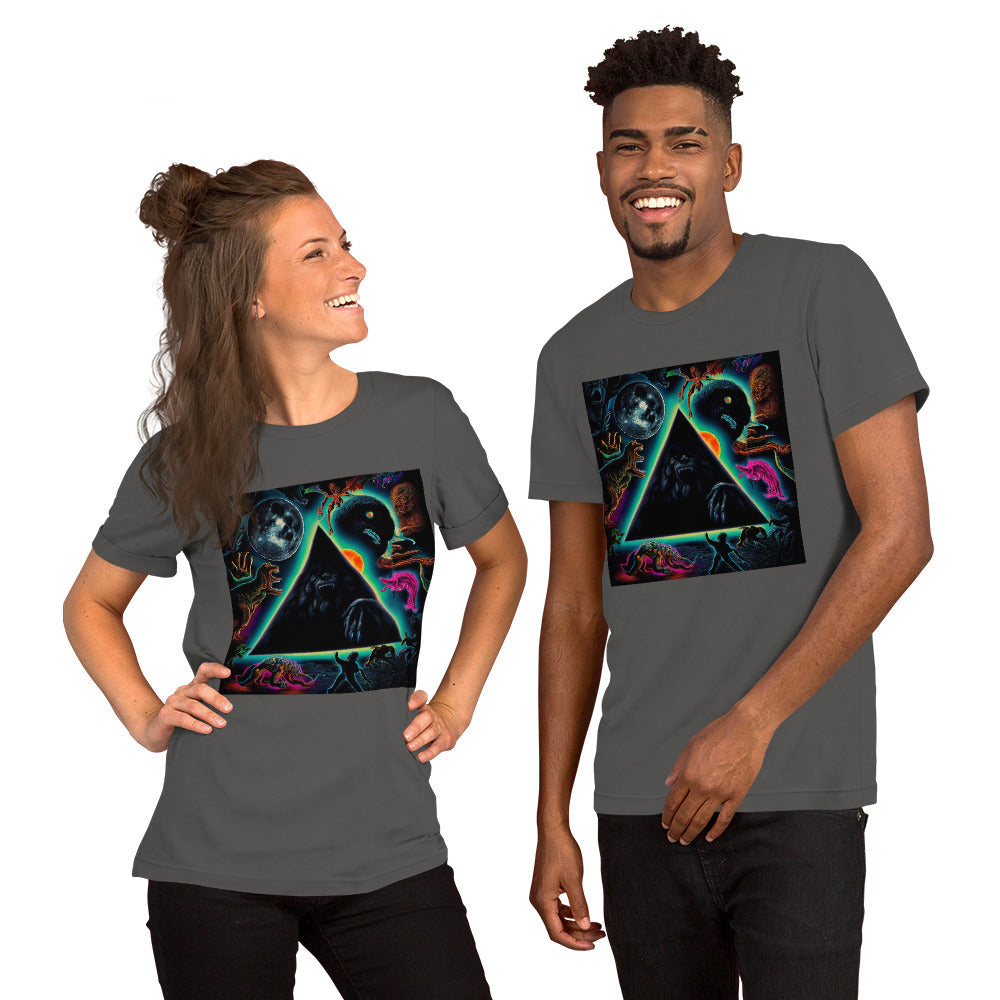 Black Gate Pyramid of Cryptids Unisex t-shirt