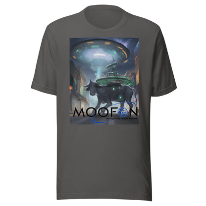 MOOFON - Mooing Flying Object Network Unisex t-shirt