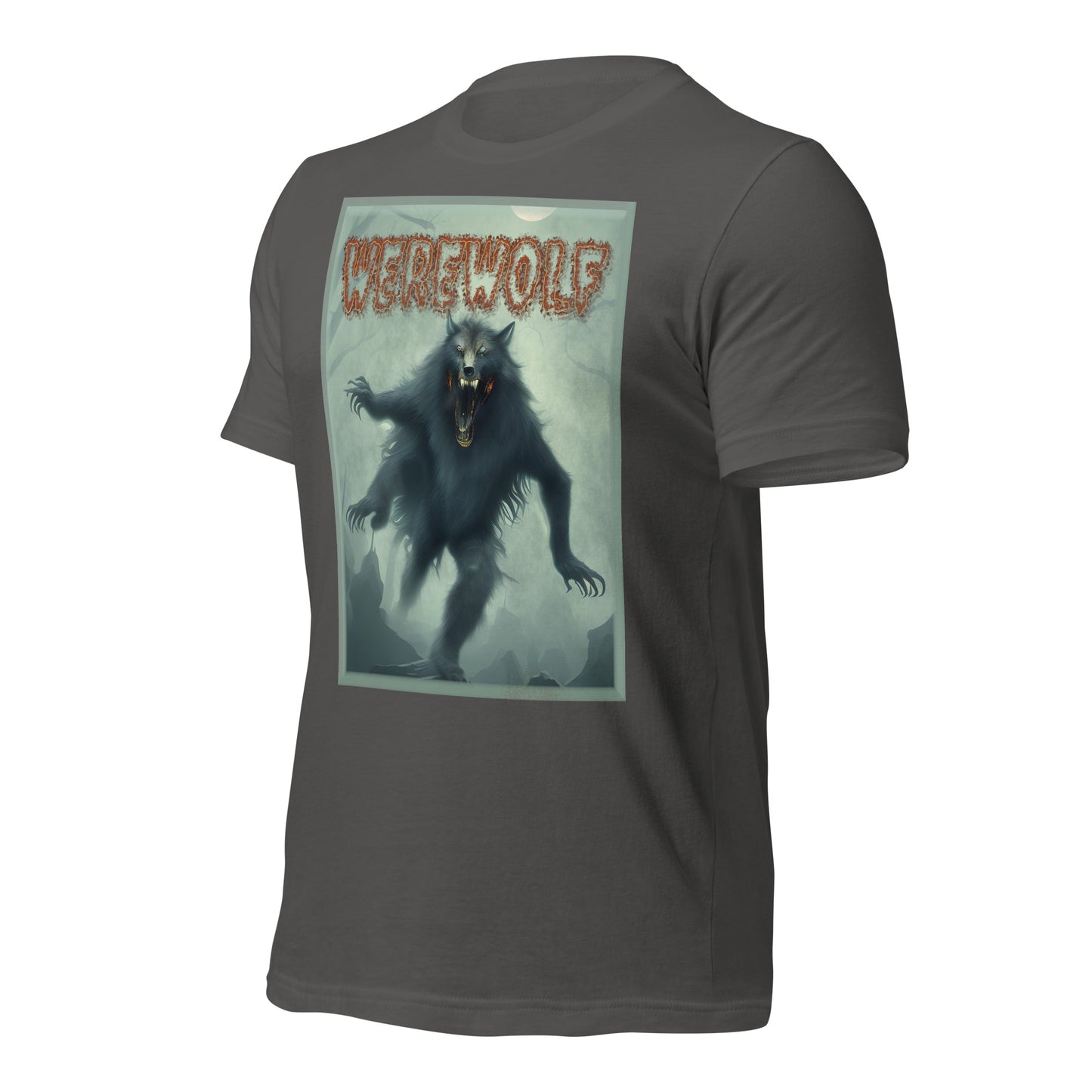 Werewolf Misty Graveyard Unisex t-shirt