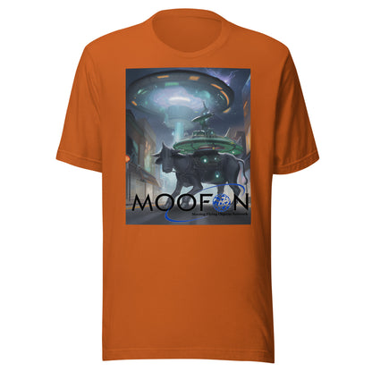 MOOFON - Mooing Flying Object Network Unisex t-shirt