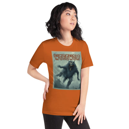 Werewolf Misty Graveyard Unisex t-shirt