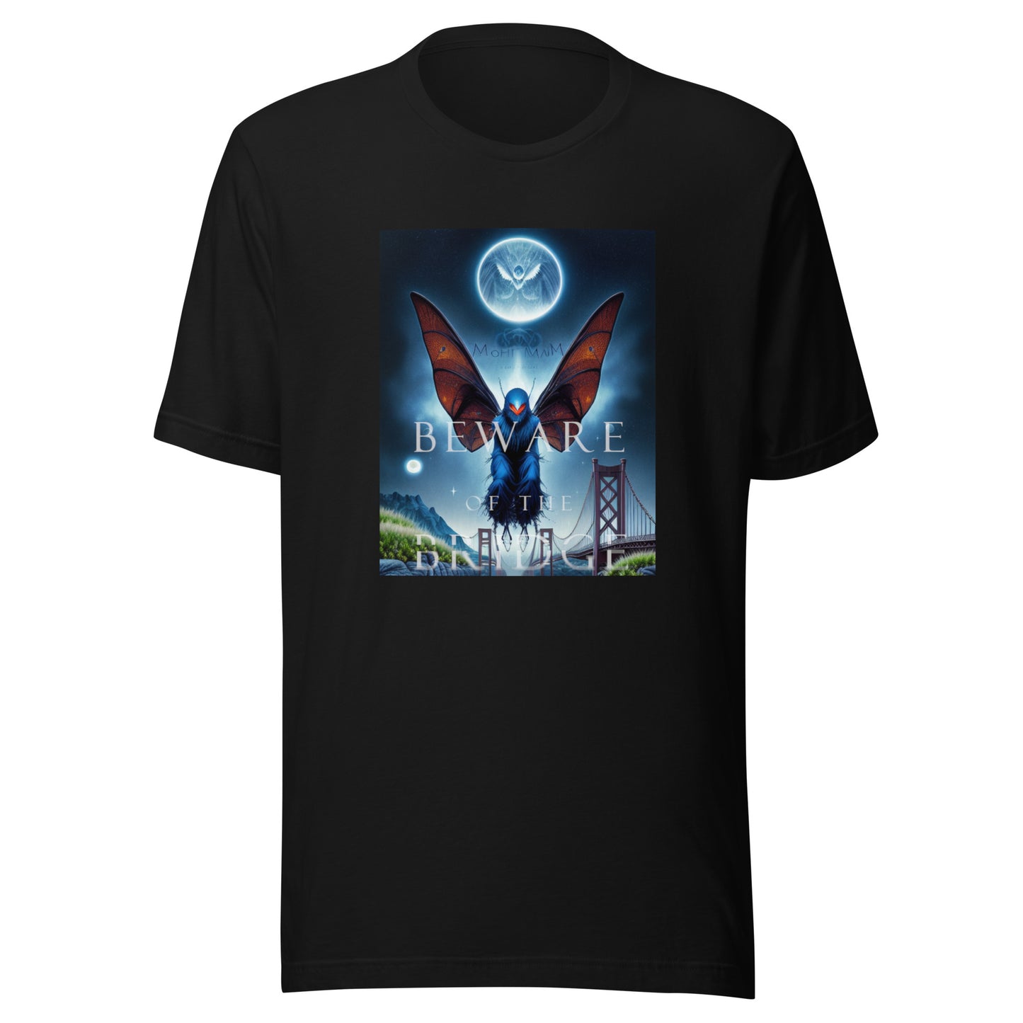 Beware of the Bridge Mothman Encounter Unisex t-shirt