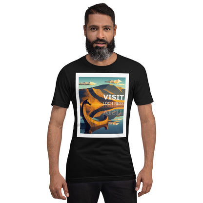 Visit Loch Ness Nessie Unisex t-shirt