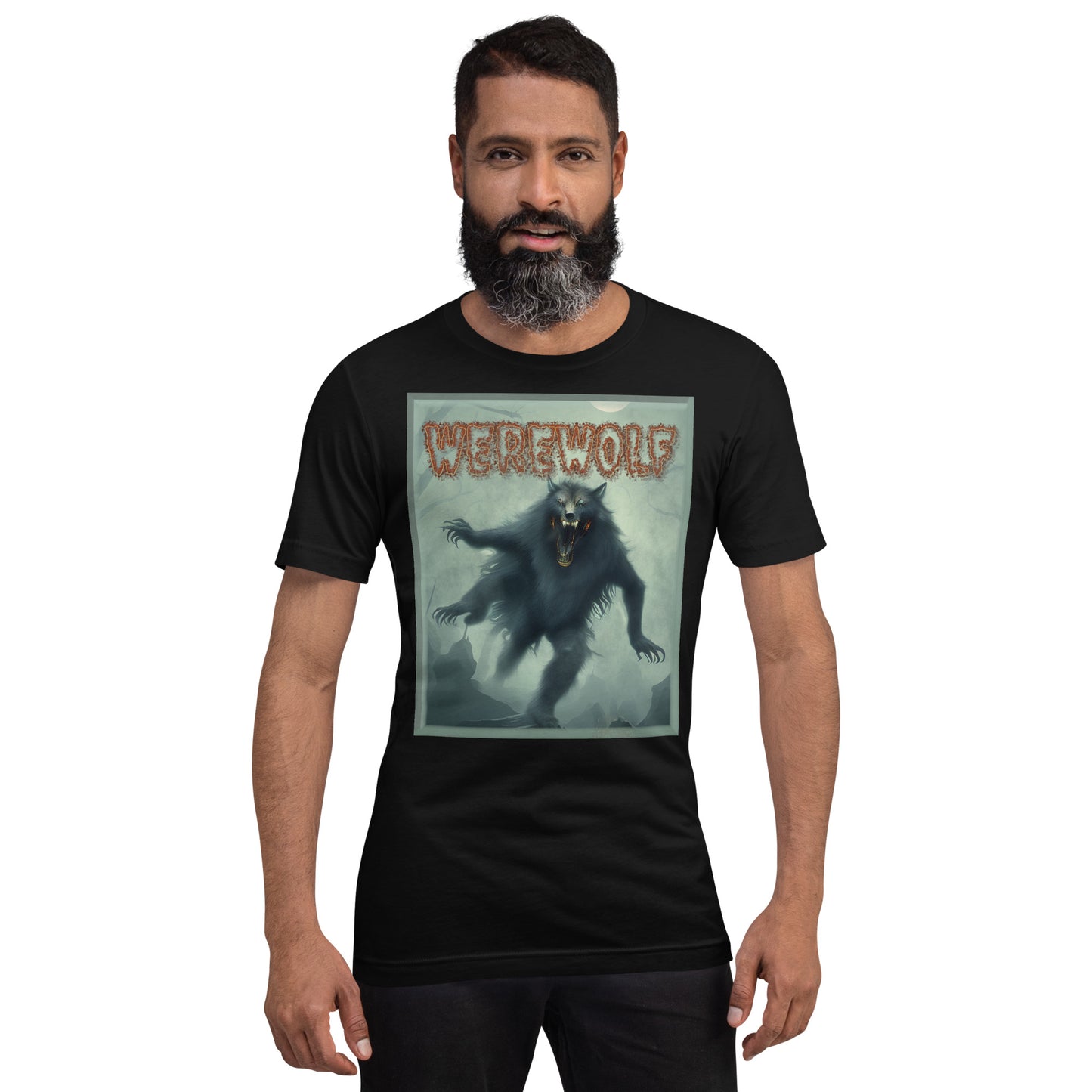 Werewolf Misty Graveyard Unisex t-shirt